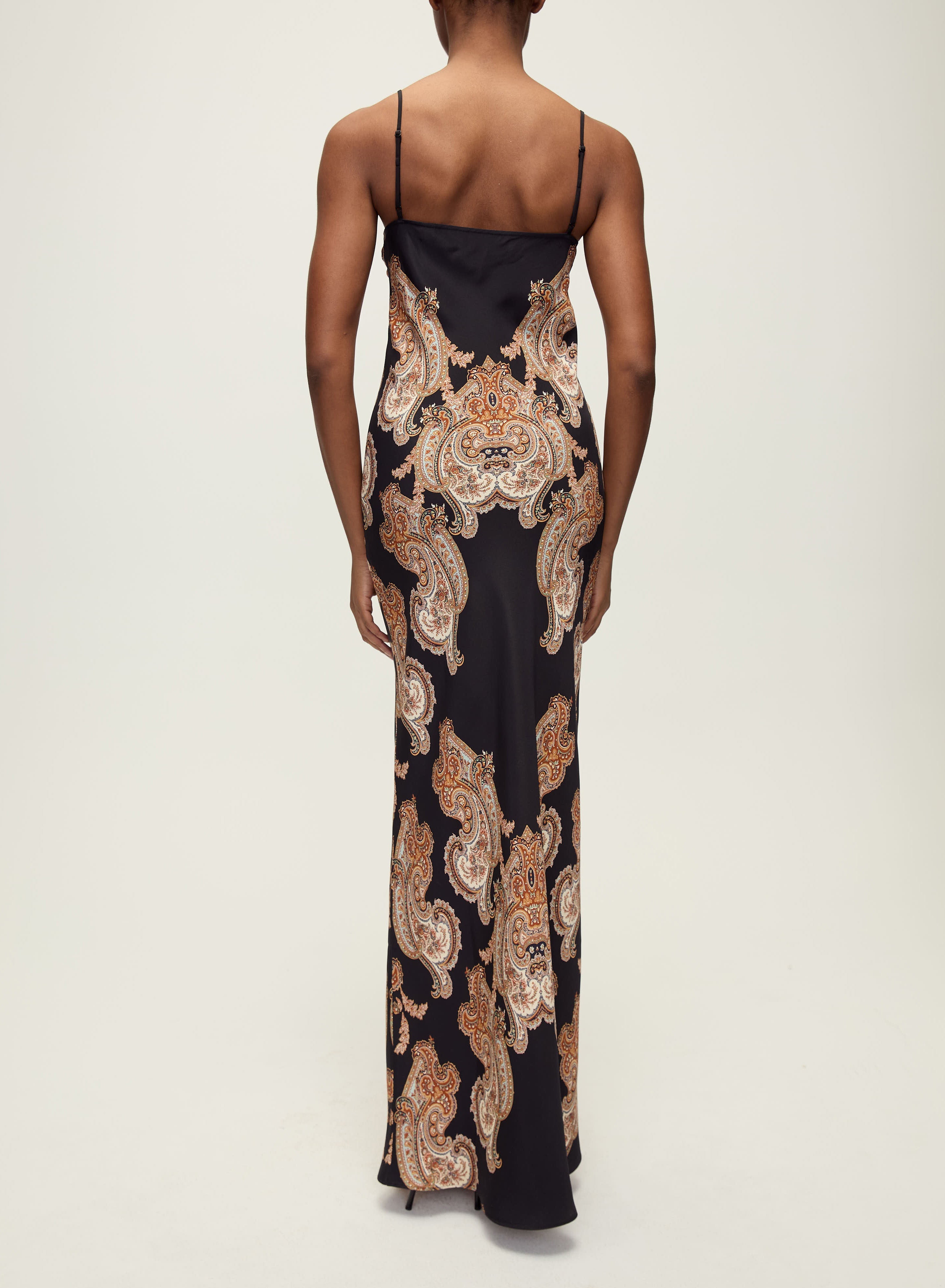 DONELLE DRESS IN BLACK MULTI