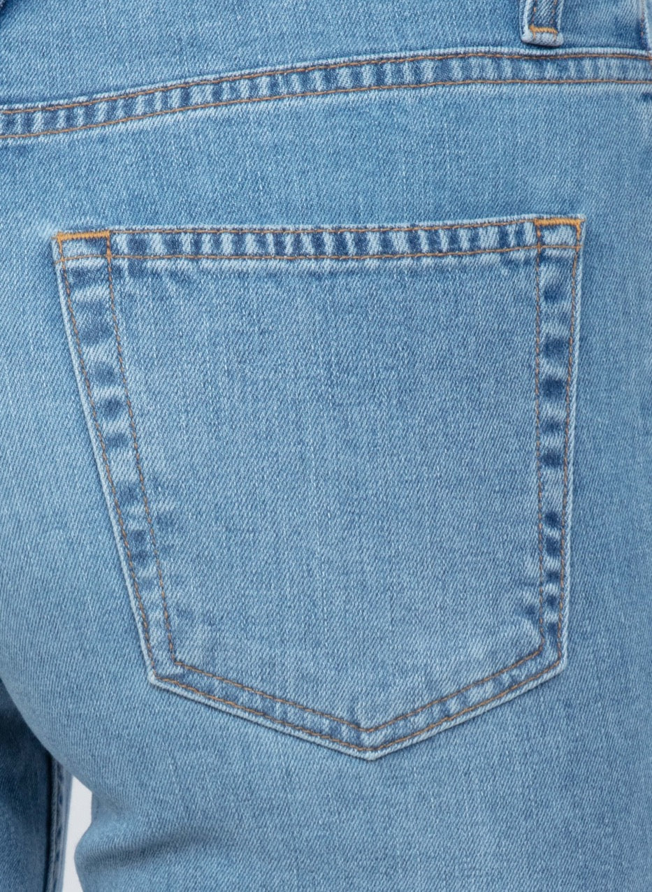 CROP WIDE LEG IN KEEL OVER