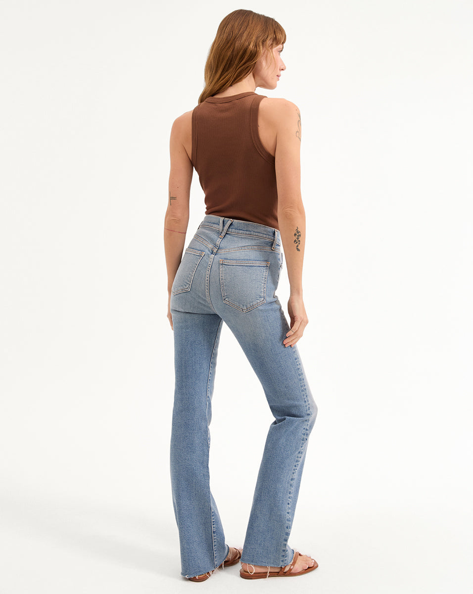 CAMERON MID RISE BOOTCUT WITH RAW HEM IN RIVIERA BREEZE