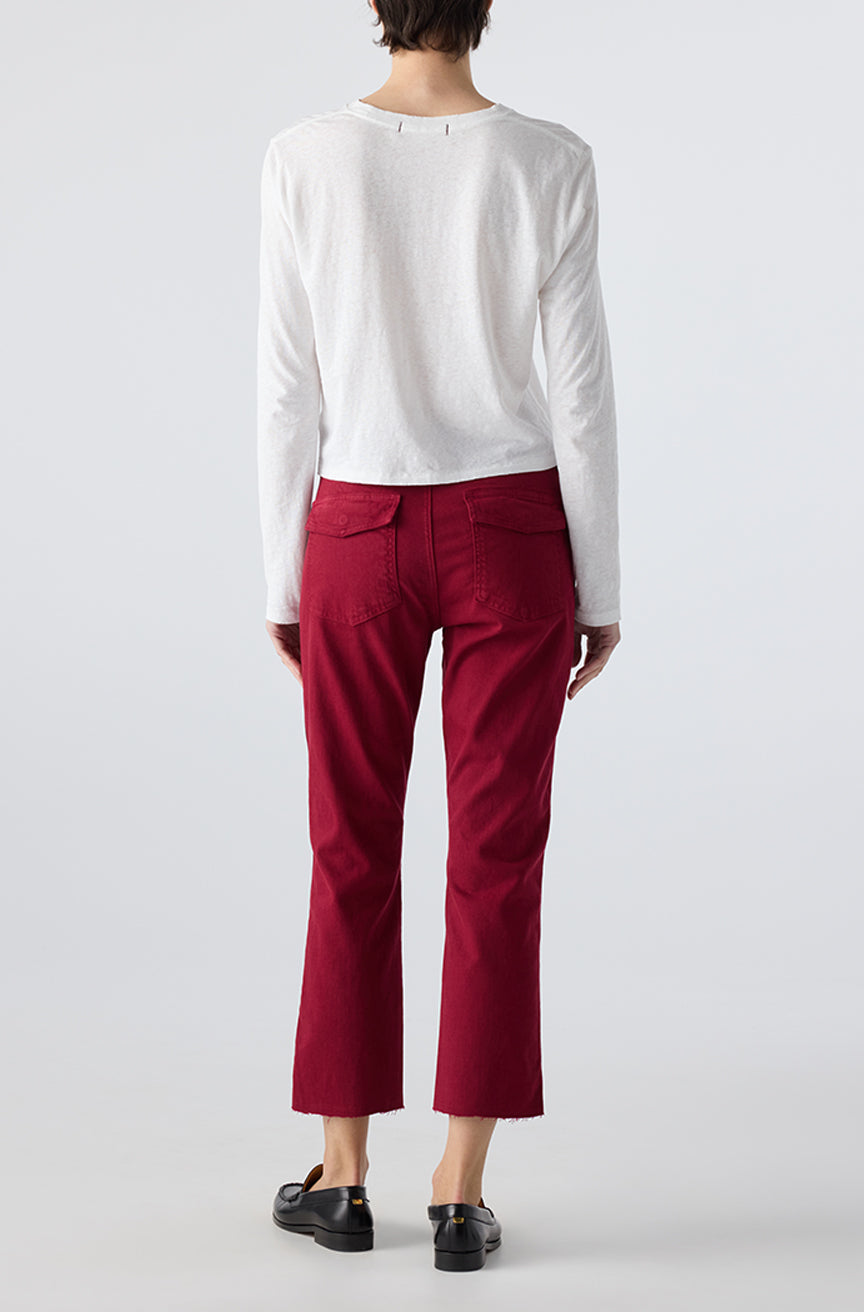 EASY ARMY TROUSER IN PINOT