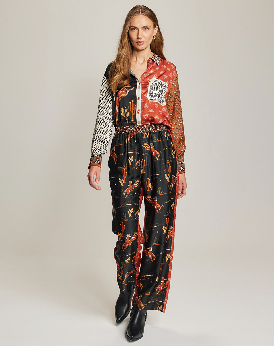 BAILEY STRAIGHT LEG PRINTED PANT IN RODEO