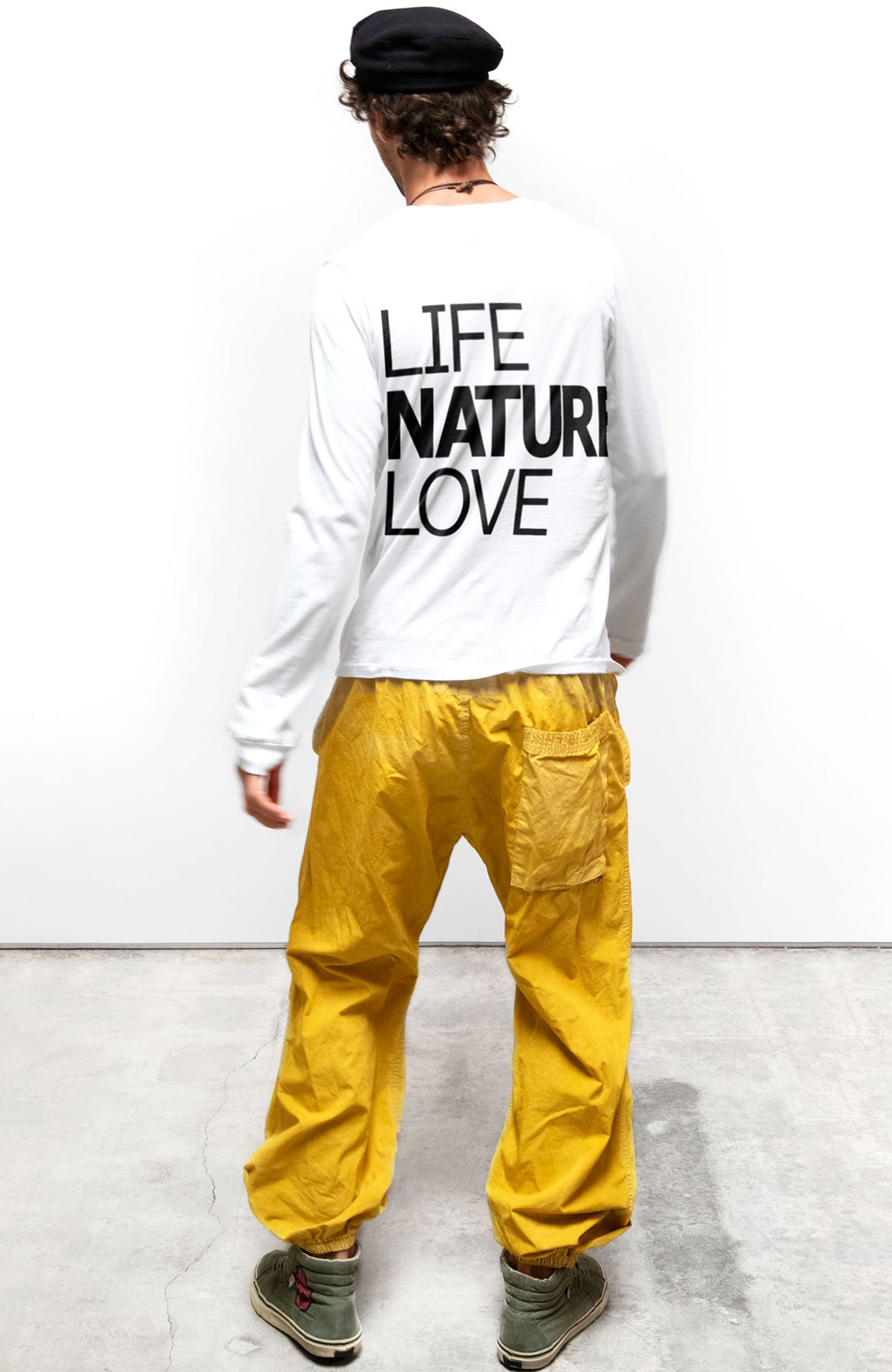 CANYONKID OUTOFSIGHT POPLIN JUMP PANT IN YELLOWPLANT POWDER