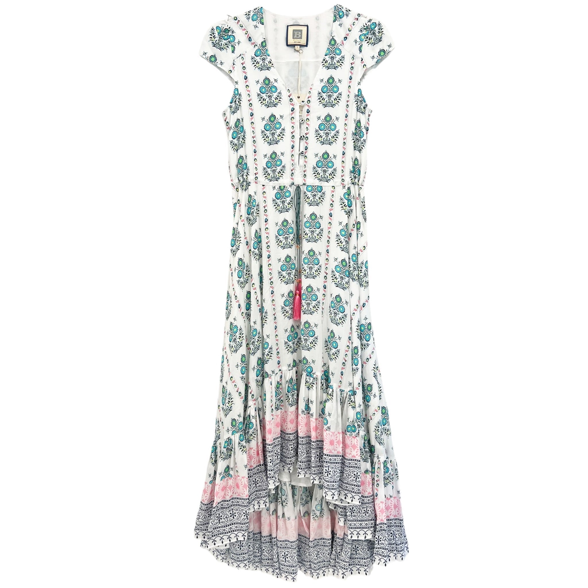 ADELINE MAXI DRESS IN MULTI COLOR MOTIFS