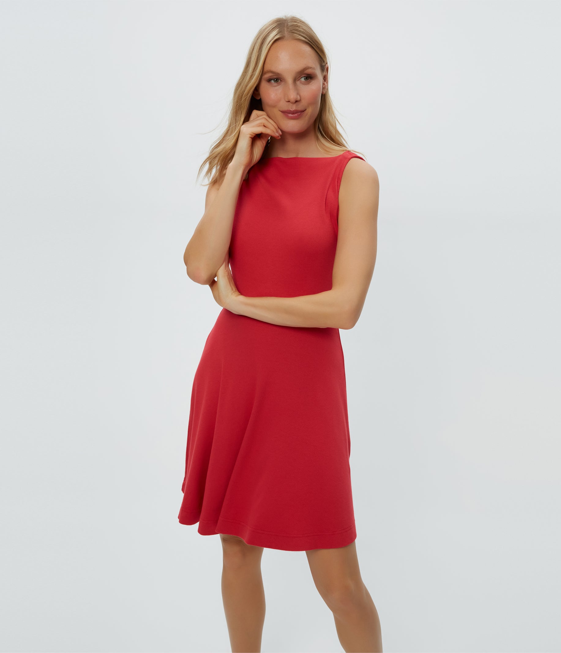 ANDY MINI SKATER DRESS IN RUMBA