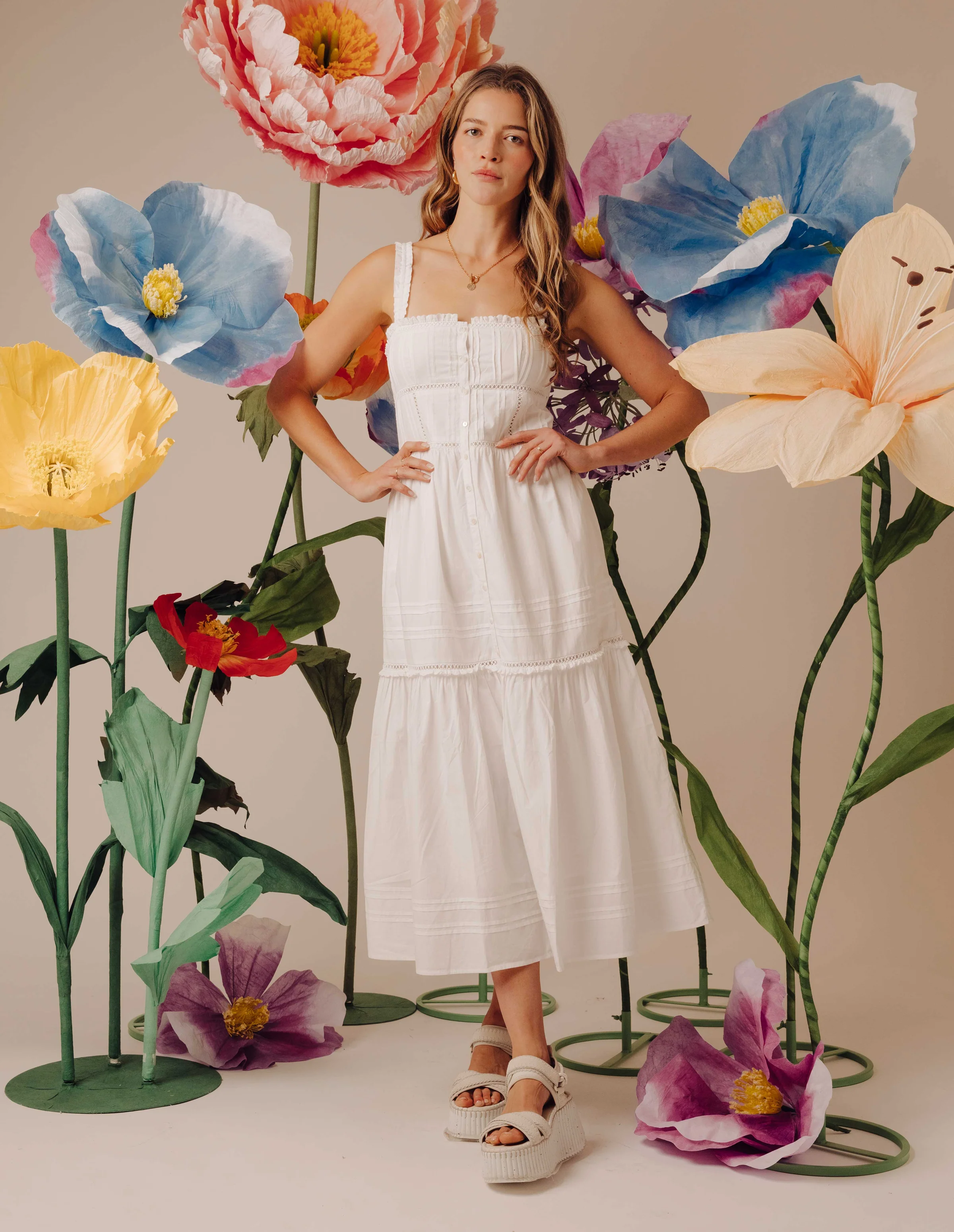 DORIA DRESS IN WHITE