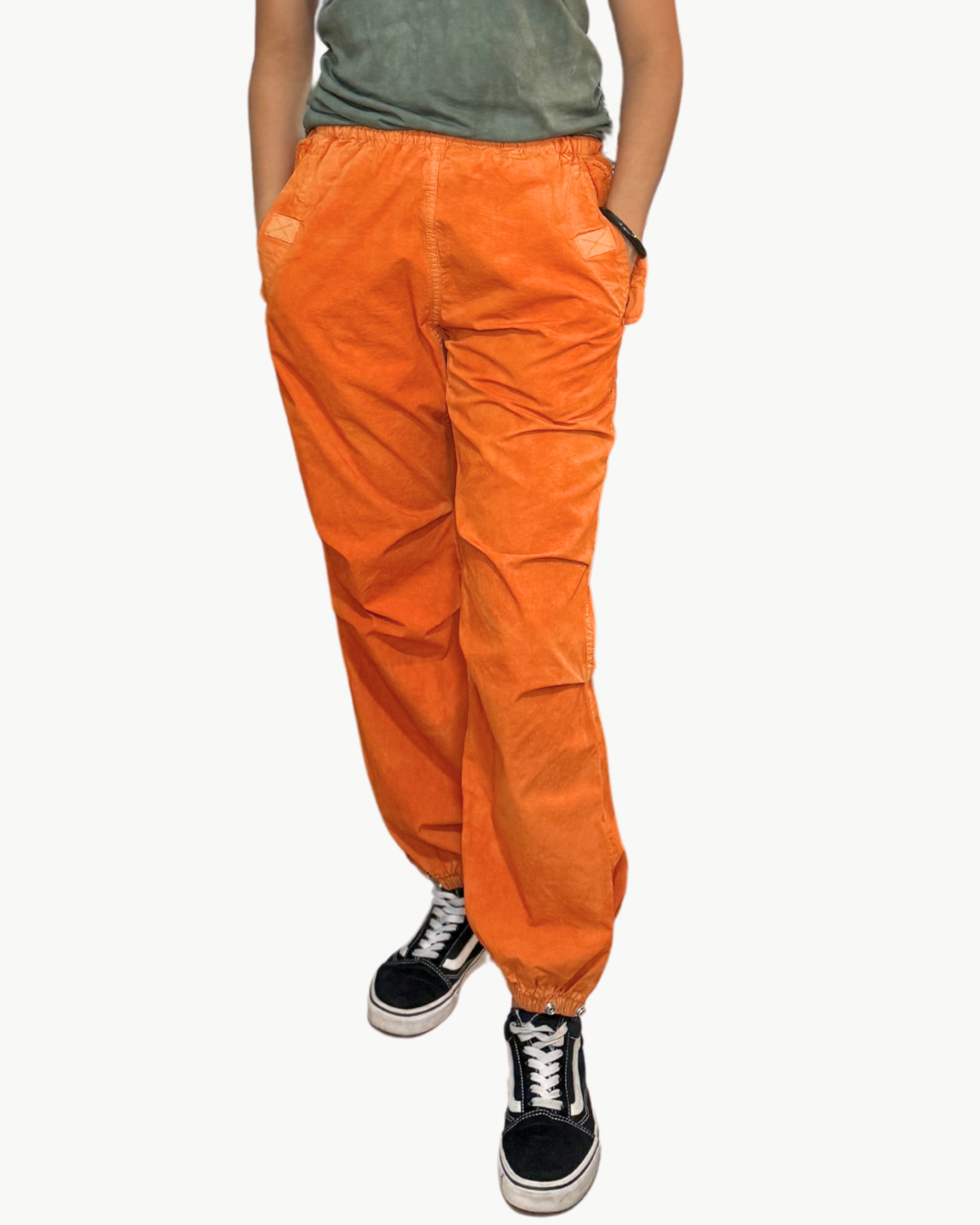 CANYONKID OUTOFSIGHT POPLIN JUMP PANT IN ORANGEMACHINE POWDER