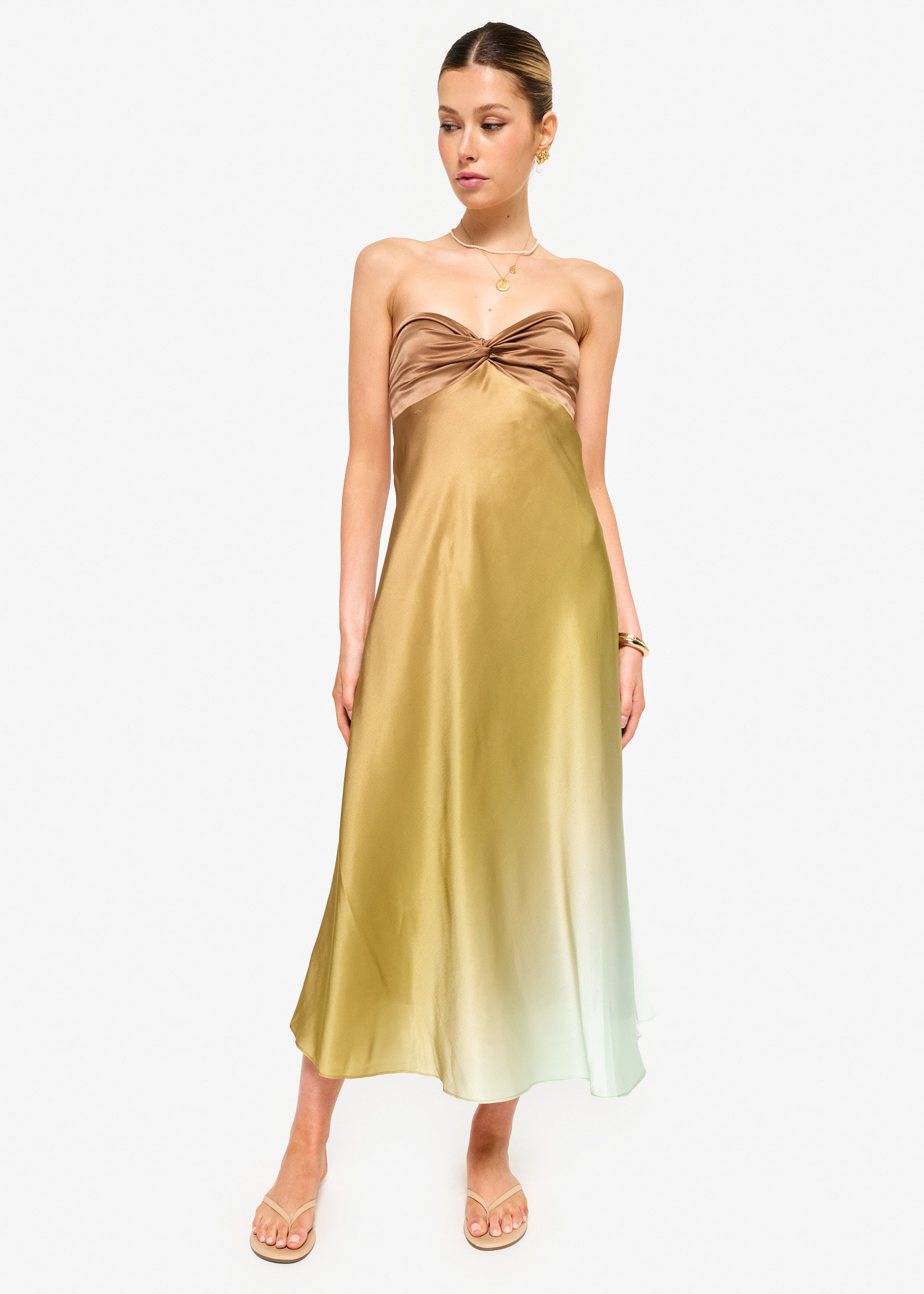 AVEIRO DRESS IN OASIS OMBRE