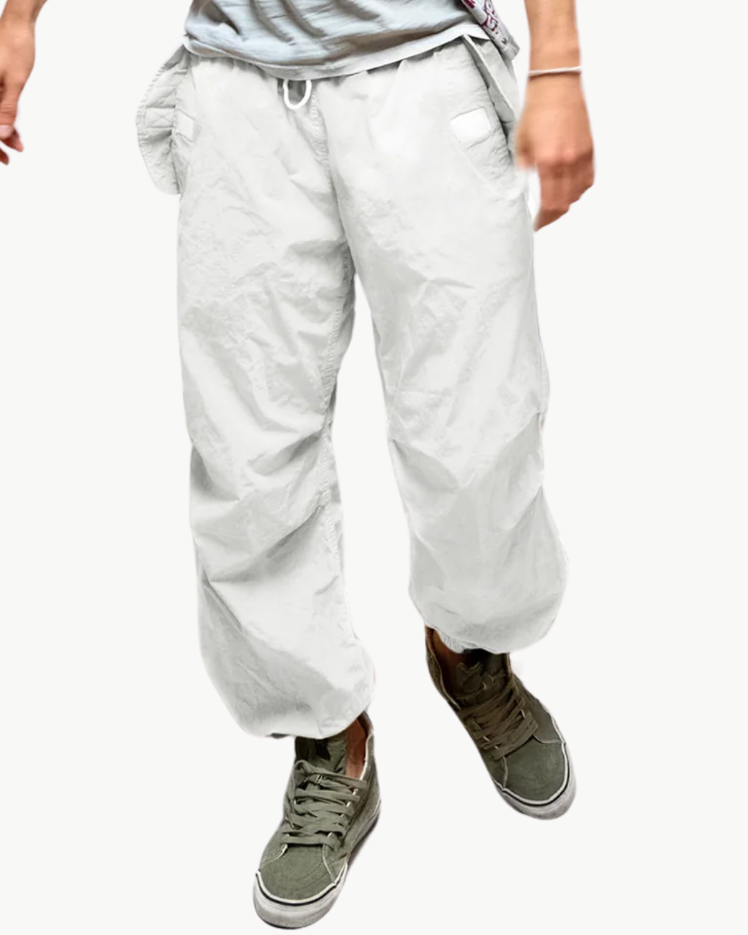 CANYONKID OUTOFSIGHT POPLIN JUMP PANT IN LAUNDRY WHITES