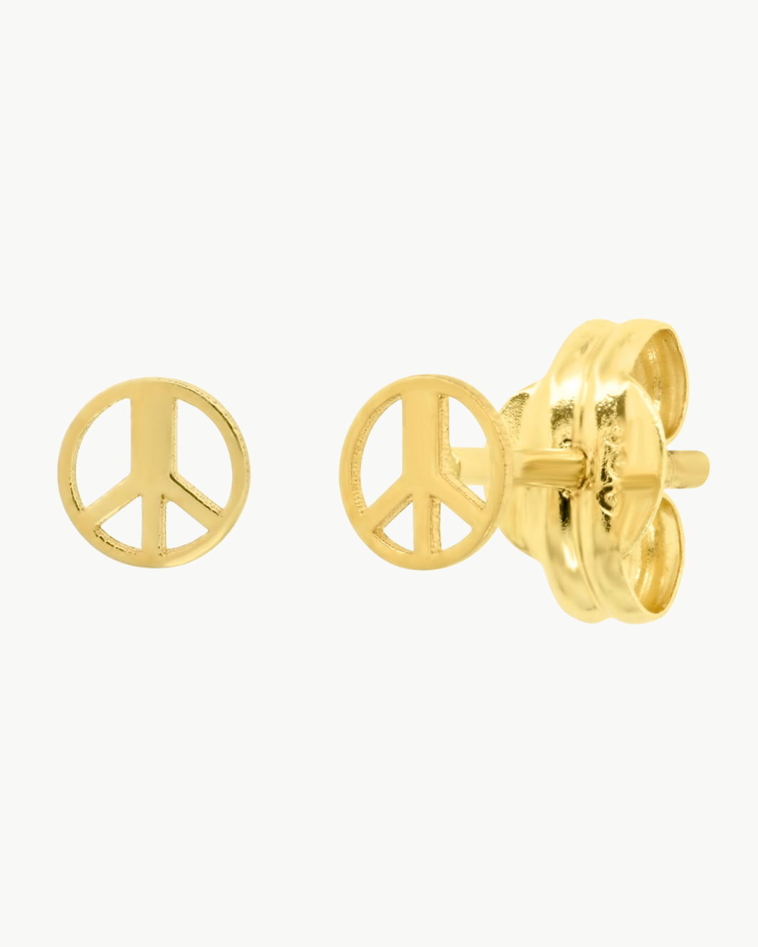 14K GOLD PEACE STUDS IN GOLD