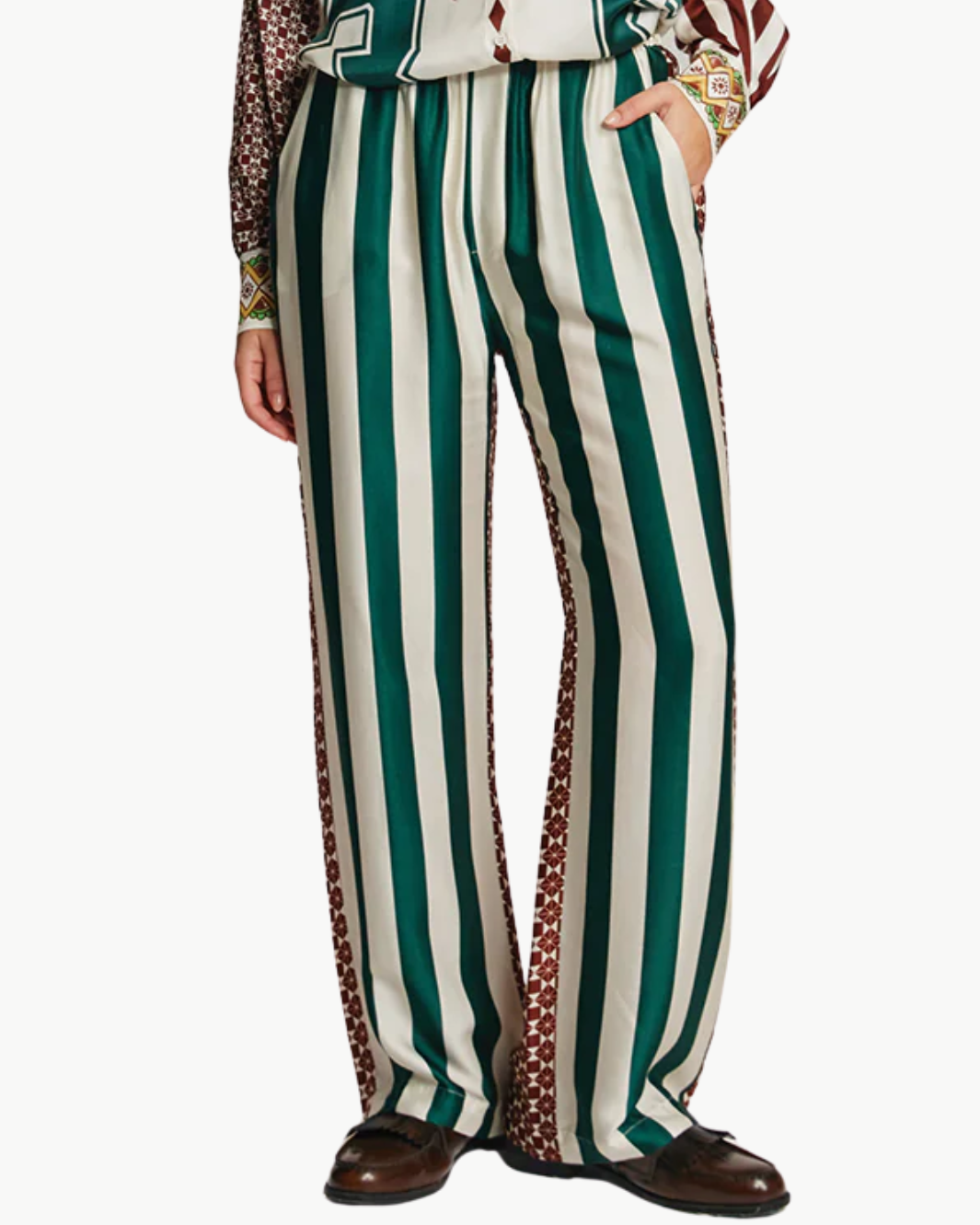 BAILEY STRAIGHT PANTS IN SPORTY JADE