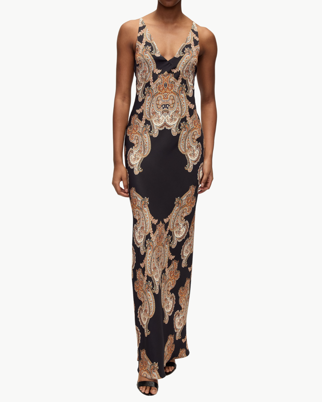 DONELLE DRESS IN BLACK MULTI