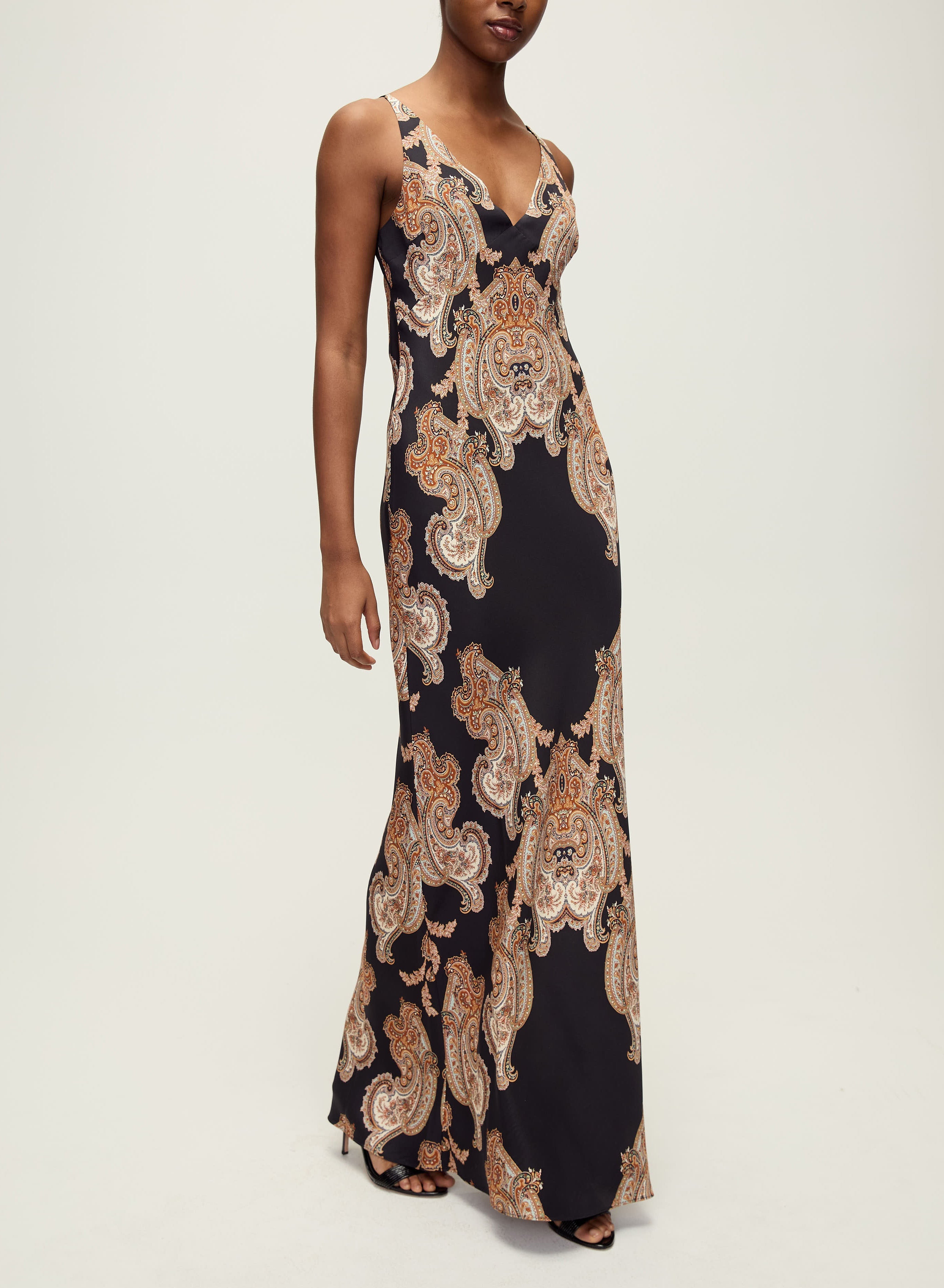 DONELLE DRESS IN BLACK MULTI