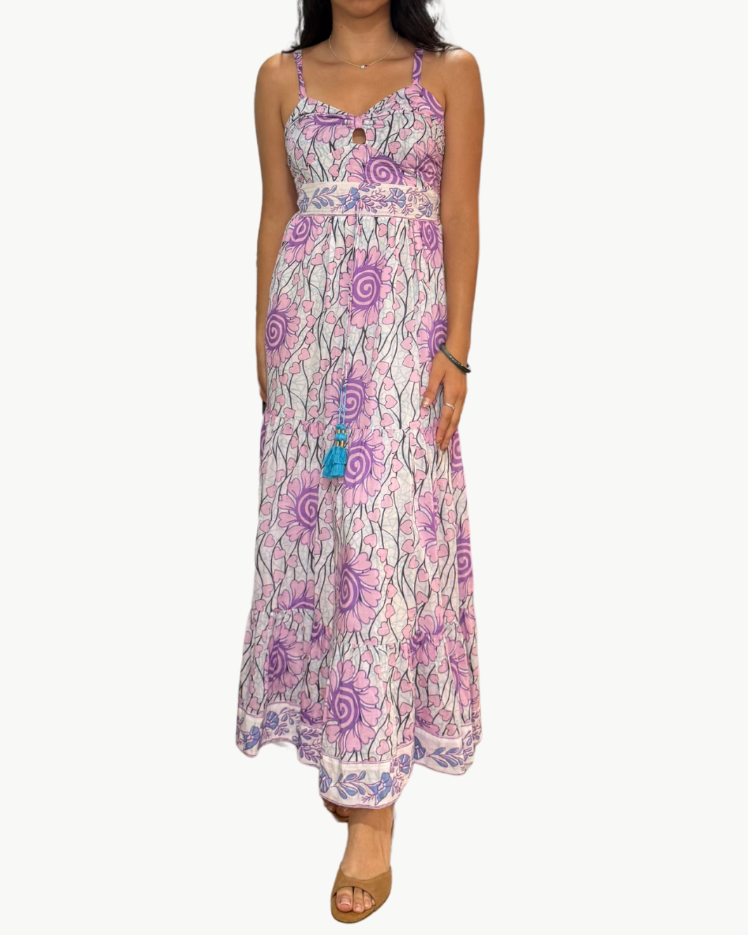 ALEXIS MAXI DRESS IN PINK HEARTS