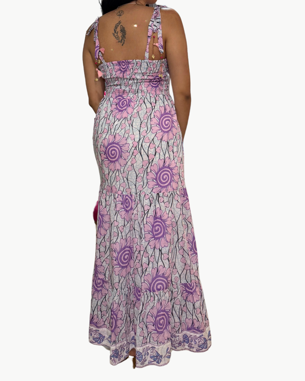 ALEXIS MAXI DRESS IN PINK HEARTS