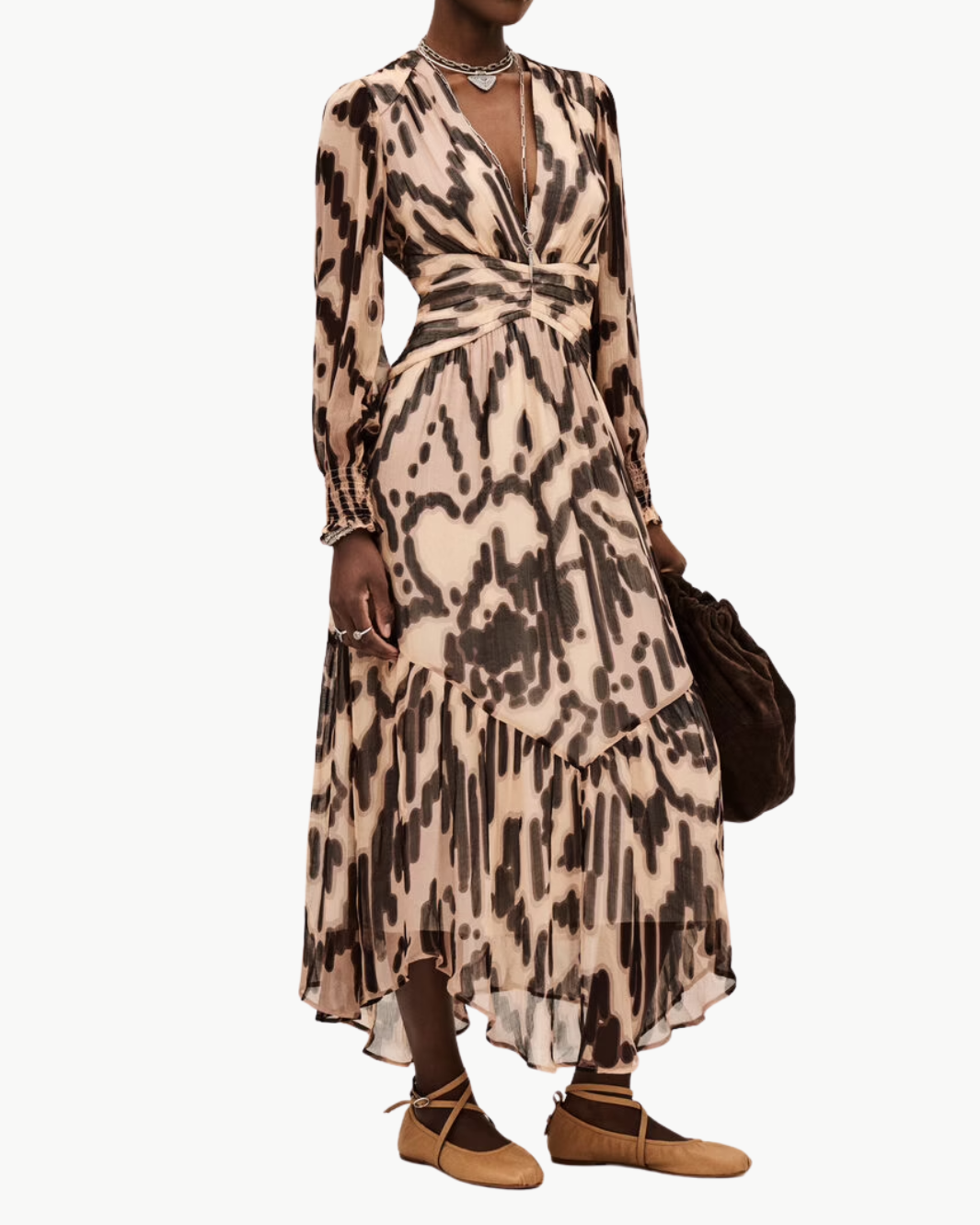 AMOR MIDAXI DRESS IN ROSE