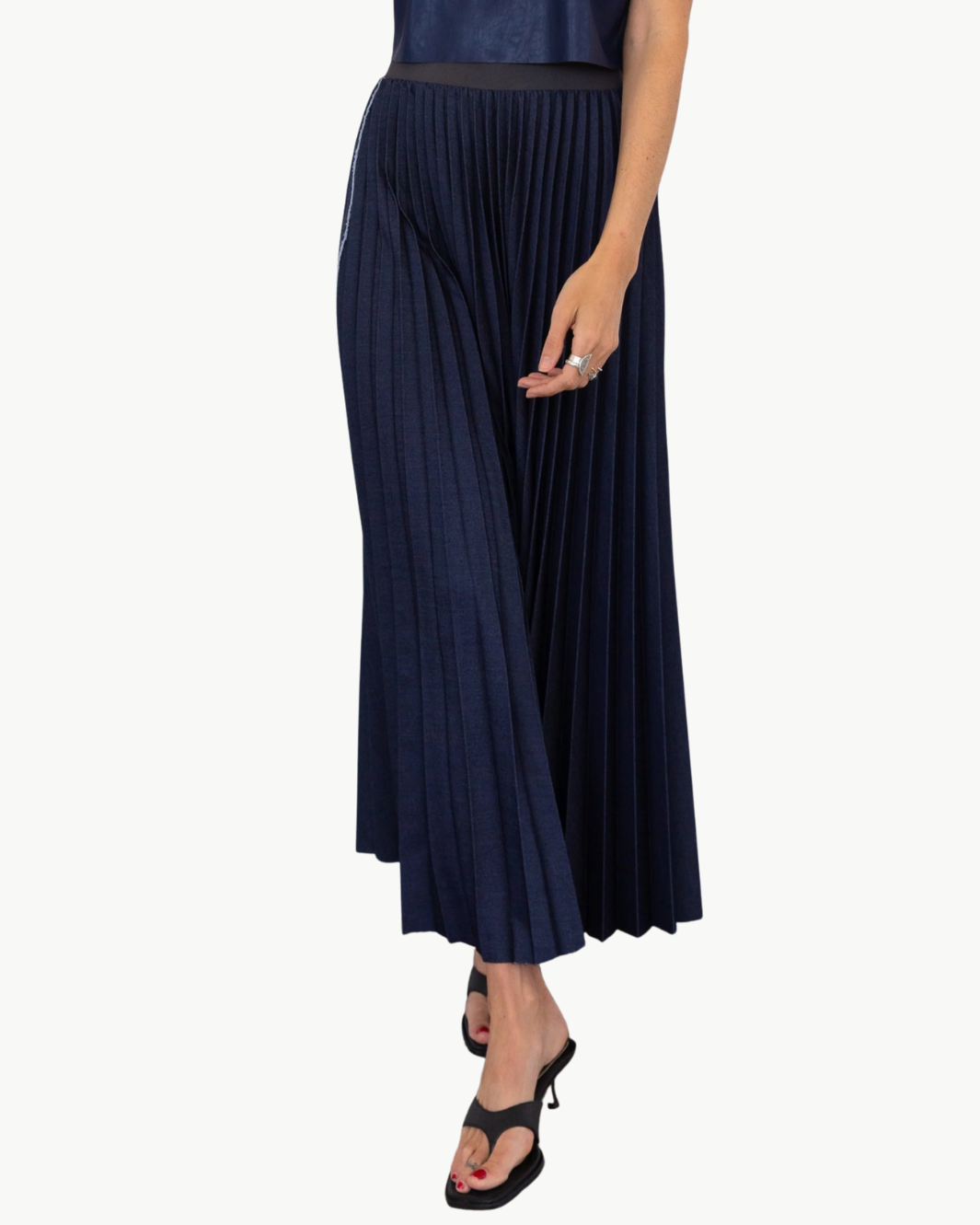 DENIM DELUXE SKIRT IN INDIGO