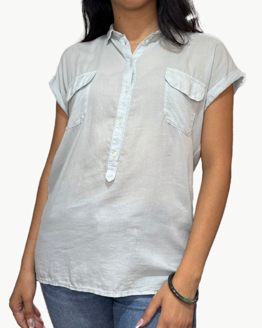 CASTA SHORT SLEEVE SHIRT IN SKY BLUE