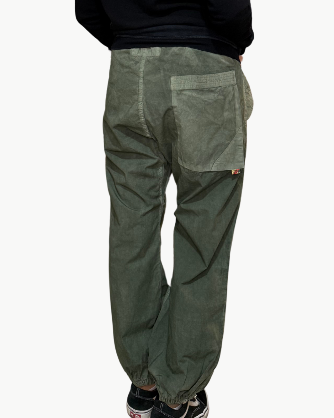 CANYONKID OUTOFSIGHT POPLIN JUMP PANT IN GREENDIRT POWDER
